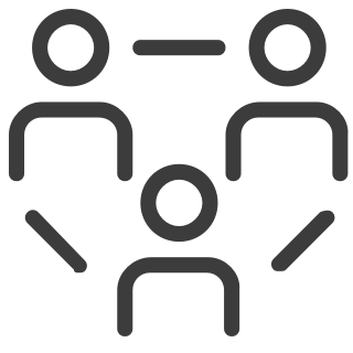 People collaborating icon