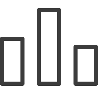 Stock graph up icon