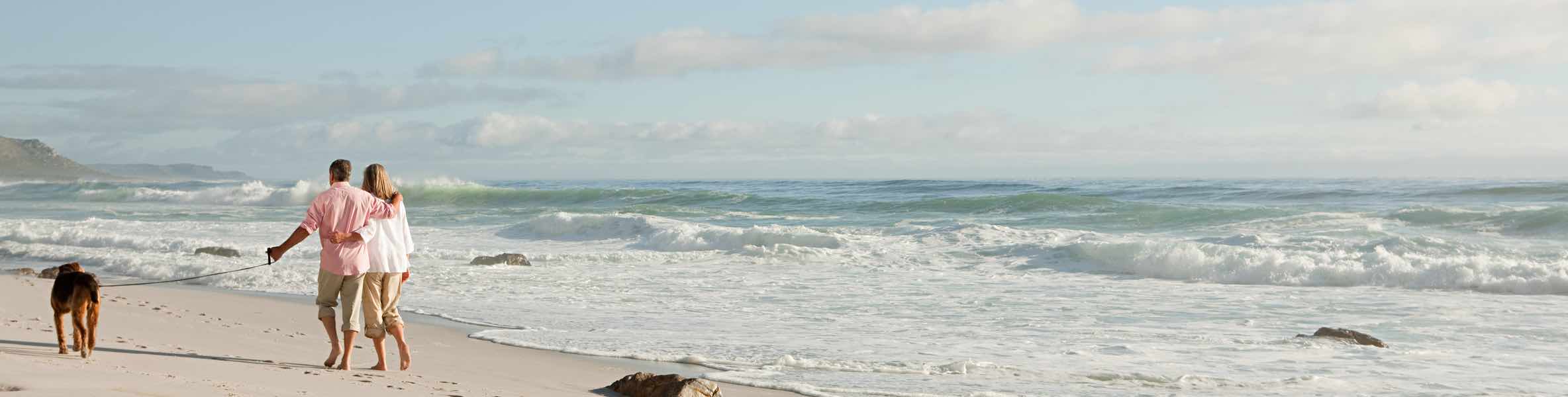 couple walking on beach