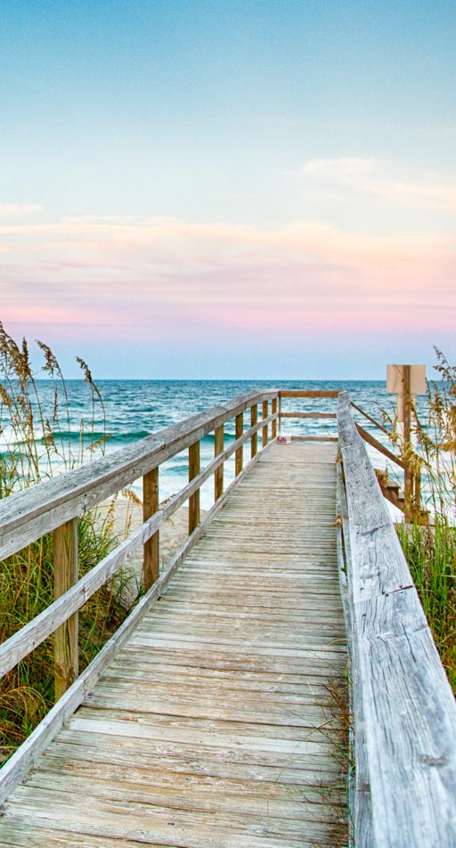 bridge on beach