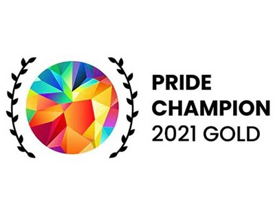 Pride Champion 2021 GOLD logo