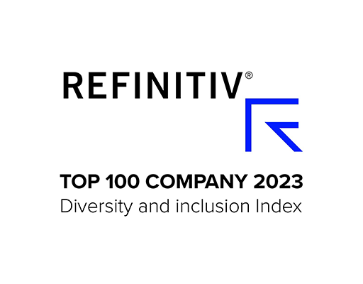REFINITIV #1 in Insurance in the Global D&I Index 2022 logo