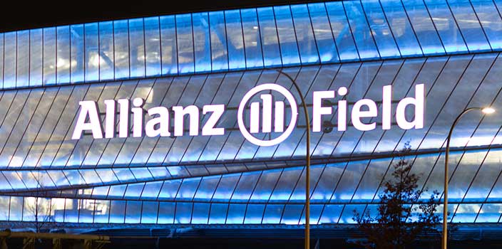 Allianz Field sign