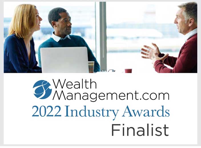 WealthManagement.com 2022 Industry Awards finalist logo