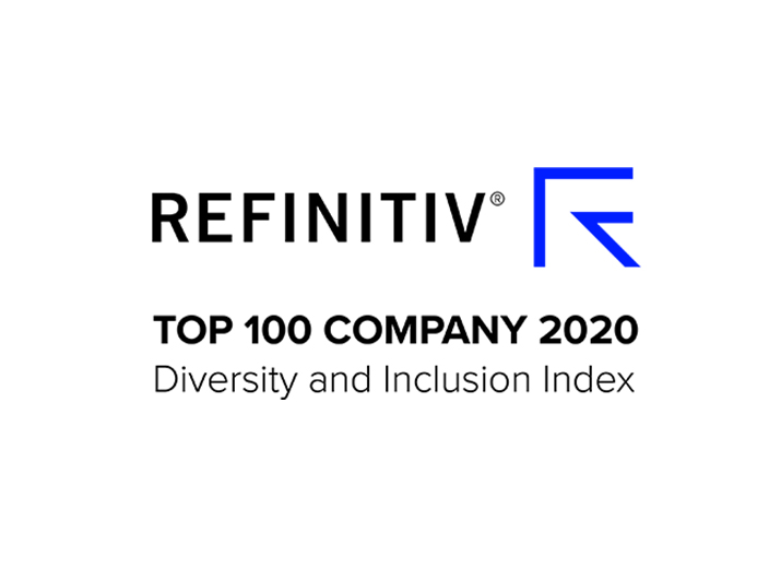 Refinitiv Top 100 Company 2020 Diversity and Inclusion Index logo