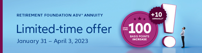 Limited-time offer January 31 - April 3, 2023